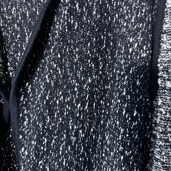 Vince Cotton Wool Blend Knit Open Front Cardigan Black Grey Sweater Size XL - Picture 5 of 10